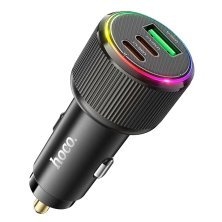 Автомобільний зарядний пристрій HOCO NZ17 Avant-garde 75W 2 TYPE-C PD 25W + 1 USB QC 3.0 18W, ЧОРНИЙ