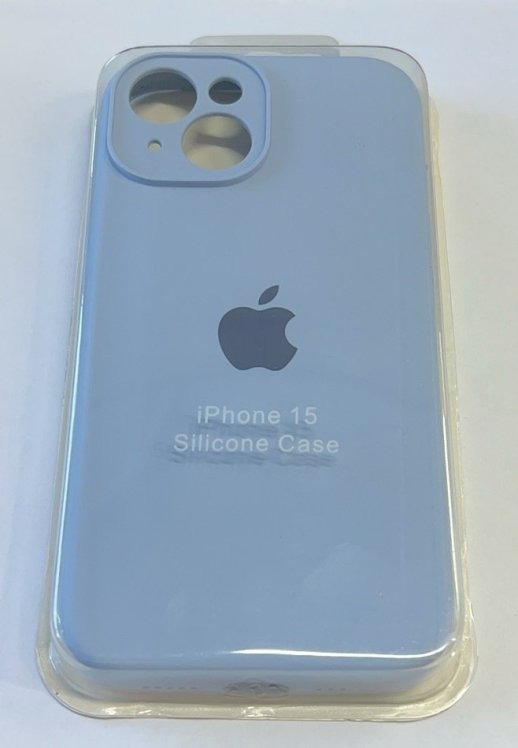 Чехол Silicone Case Copy Apple iPhone 15 Square Blue, 11
