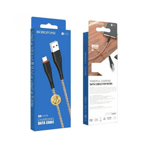 USB Cable Borofone BX25 Micro 1m Black