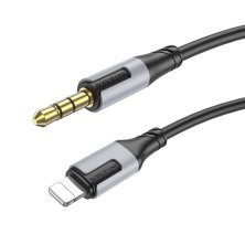 Кабель BOROFONE BL19 AUX Lightning - jack 3.5мм 1 МЕТР ЧОРНИЙ