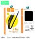Кабель USB Denmen D45T USB - Type-C (2,4A) ТКАНИНОВА ОПЛЕТКА