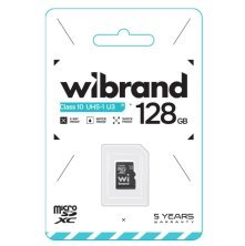 Карта пам'яті micro 128Gb Wibrand SDHC (UHS-1 U3) class 10