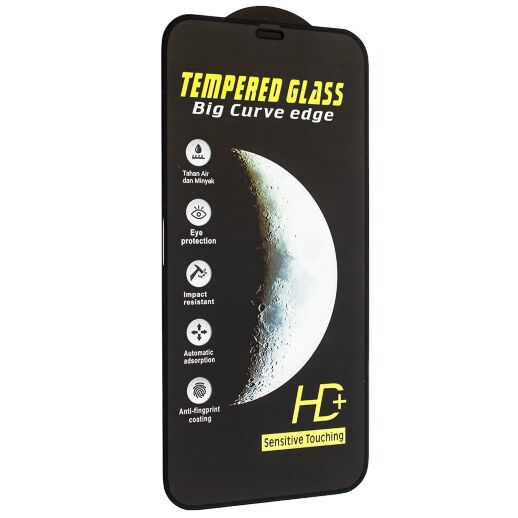 Захисне скло TEMPERED GLASS HD+ APPLE IPHONE 12 PRO MAX 6,7" ЧОРНИЙ