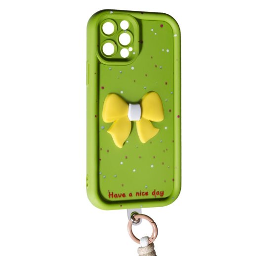 Накладка Lucky Bow Case для Apple iPhone 13 Pro Green