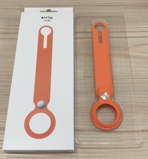 Airtag Silicone Loop Orange