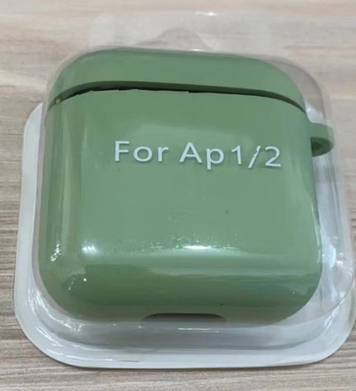 Чохол AirPods 2 Full Case with Microfiber Fluorescent Green