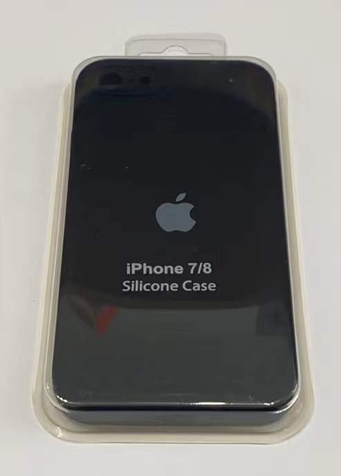 Чохол Silicone Case Copy Apple iPhone 7 / 8 / SE Square Black 01