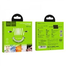 USB кабель HOCO X21 PLUS SILICONE USB - Lightning 1м БIЛИЙ