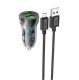 Автомобільний зарядний пристрій HOCO Z47 20W 2 USB QC 3.0 + КАБЕЛЬ USB - MICRO, чорний