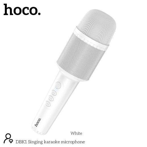 Микрофон караоке HOCO DBK1, white