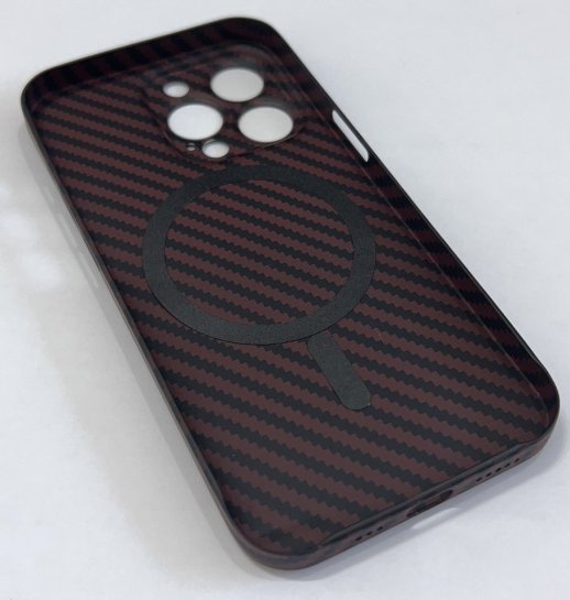 Чохол Carbon With MagSafe for Apple iPhone 13 Pro Red