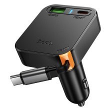 Автомобільний зарядний пристрій HOCO NZ18 PD 35W 2*TYPE-C + 1 USB QC 3.0 18W, чорний