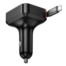 Автомобільний зарядний пристрій HOCO NZ18 PD 35W 2*TYPE-C + 1 USB QC 3.0 18W, чорний