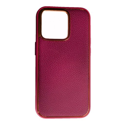 Накладка Leather New для Apple iPhone 14 Pro Bordo