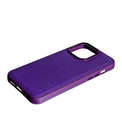 Накладка Leather Case для Apple iPhone 14 Pro Max Violet