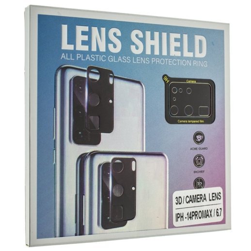 Захисне скло для камери 3D LENS SHIELD APPLE iPhone 14 PRO MAX 6,7" чорний