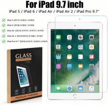Захисне скло ДЛЯ ПЛАНШЕТУ iPad 5, iPad 6, iPad Air, iPad Air 2, iPad Pro 9.7"