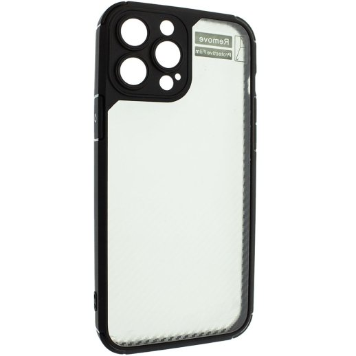 Силіконова протиударна карбонова накладка APPLE IPHONE 12 PRO MAX 6,7"