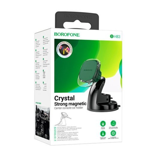 Автомобільний тримач BOROFONE BH83 клейка присоска - магнітний утримувач ЗЕЛЕНИЙ