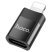 Адаптер HOCO UA17 OTG Lightning (папа) - Type-C (мама), чорний