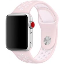 Ремінець силіконовий NIKE для Apple Watch 42 44 | 45 мм LARGE SIZE 23_POWDER-WHITE