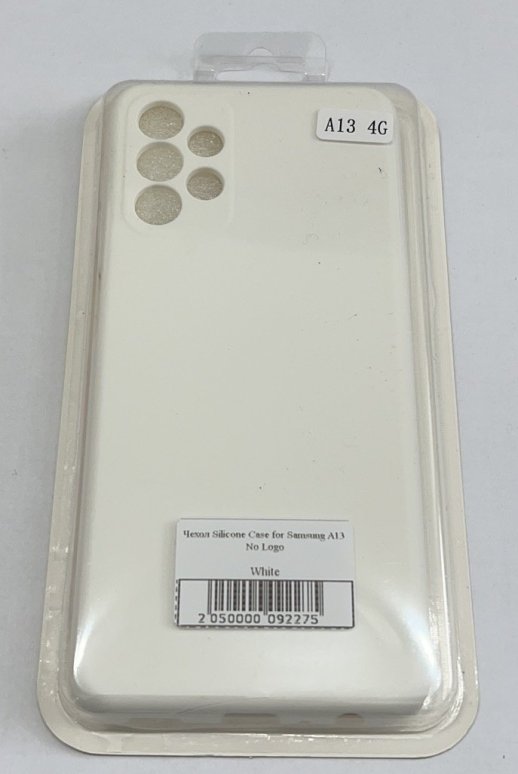 Чохол Silicone Case for Samsung A13 No Logo White
