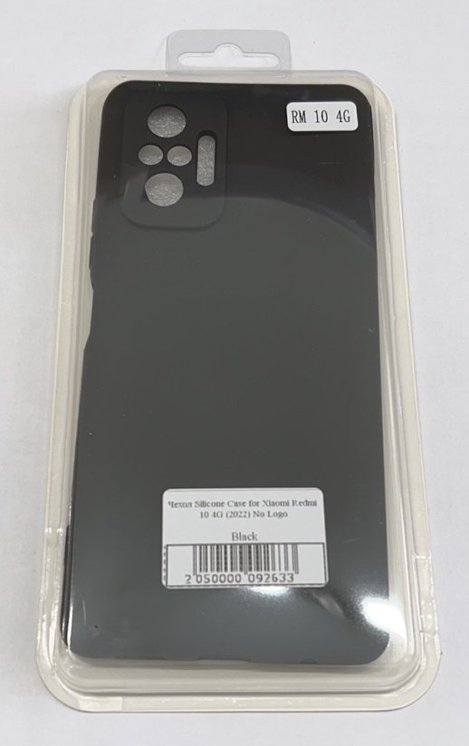 Чохол Silicone Case for Xiaomi Redmi 10 4G (2022) No Logo Black