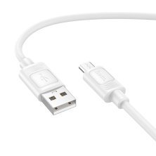 USB кабель HOCO X122 USB - micro USB, білий