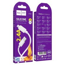 USB кабель HOCO X122 USB - micro USB, білий