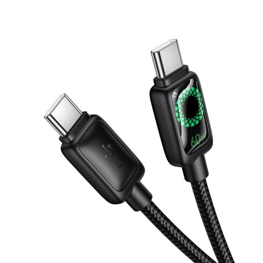 USB-C кабель HOCO U146 Type-C - Type-C, 60 Вт, 1,2 м, чорний