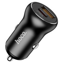 Автомобільний зарядний пристрій HOCO NZ5 Smooth road 30W Type-C PD + USB-A QC3.0 ЧОРНИЙ