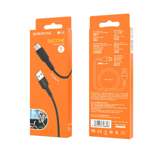 USB Cable Borofone BX30 Micro 1m Black