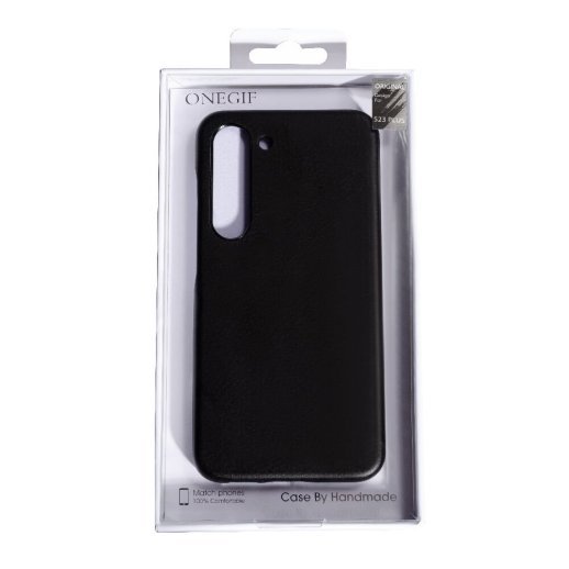 Накладка Onegif Leather Case для Samsung S23 Plus Black