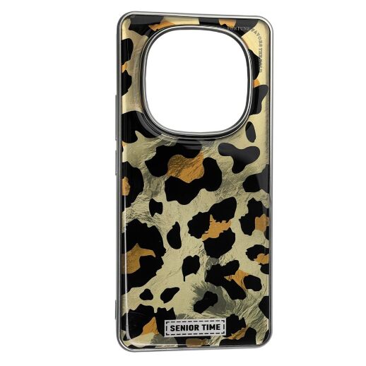 Накладка Leopard Case для Xiaomi Redmi Note 14 Pro (4G) Gold