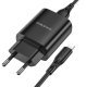СЗУ Borofone BN1 (1USB/2,1A) + USB - Lightning (черный)
