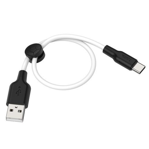 USB кабель HOCO X21 PLUS SILICONE USB - Type-C 0,25м БIЛИЙ
