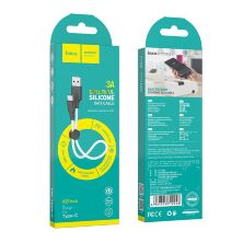 USB кабель HOCO X21 PLUS SILICONE USB - Type-C 0,25м БIЛИЙ