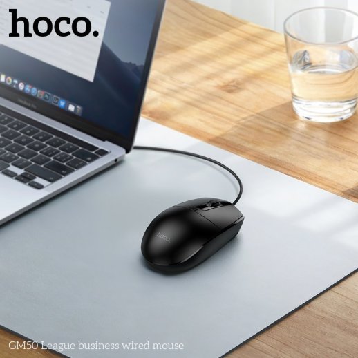 Мишка дротова HOCO GM50 League business, чорний