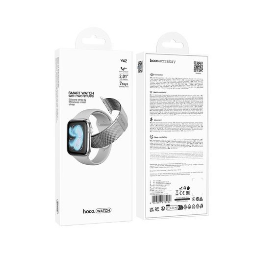 Годинник HOCO Y42 Smart sports watch (call version), SILVER