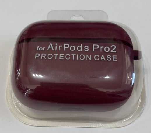 Чохол AirPods Pro 2 Full Case with Microfiber  Maroon 18