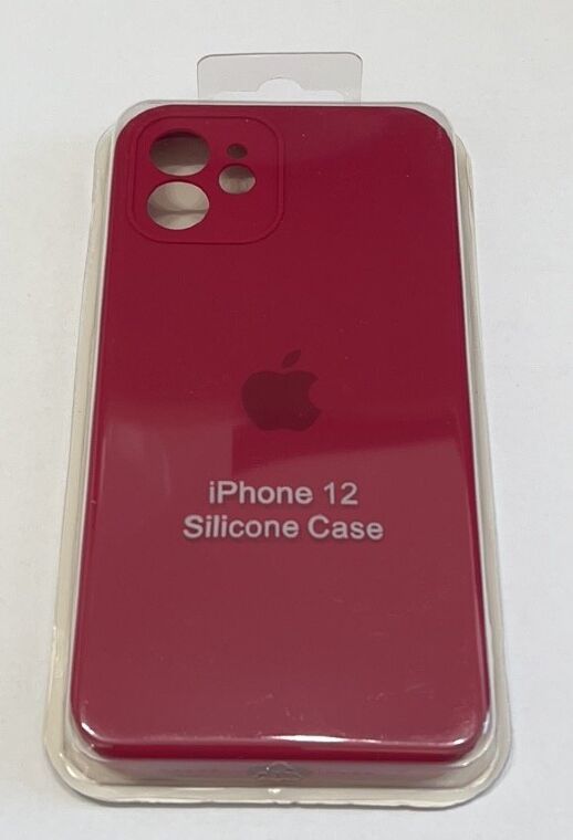 Чохол Silicone Case Copy Apple iPhone 12 Square Black, 14