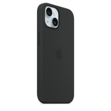 Silicone Case Original With MagSafe and Splash Apple iPhone 15 Plus Black