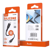 USB Cable Avantis AC-88cc Silicone PD Type-c to Type-c 60W Black