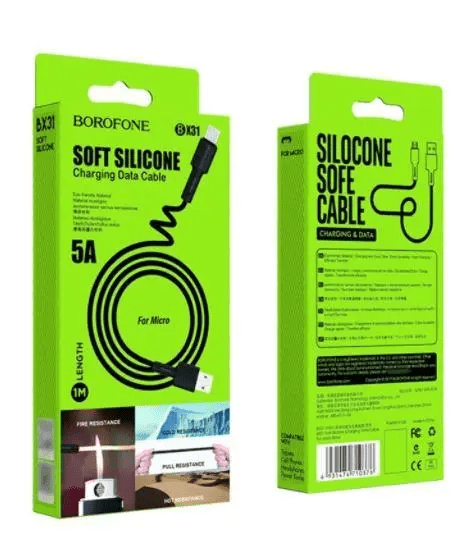 USB Cable Borofone BX31 Micro 1m Black