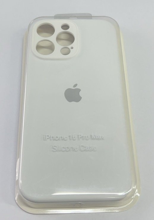 Чехол Silicone Case Copy Apple iPhone 16 ProMax Square White 8
