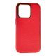 Накладка Leather New для Apple iPhone 14 Pro Red