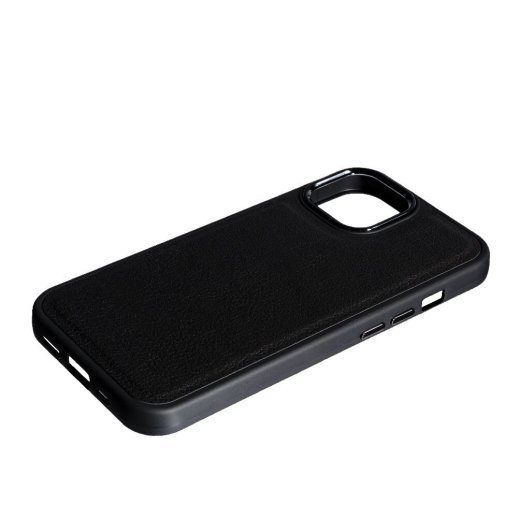 Накладка Leather Case для Apple iPhone 15 Black