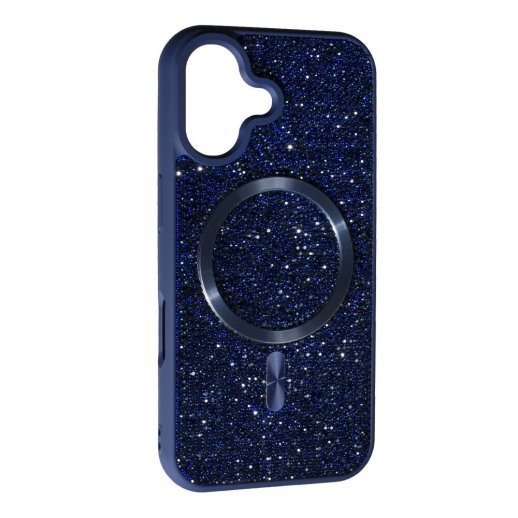 Накладка Diamond Magsafe для Apple iPhone 16 Dark Blue