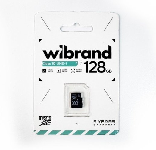 Карта пам'яті micro 128Gb Wibrand SDXC (UHS-1) class 10