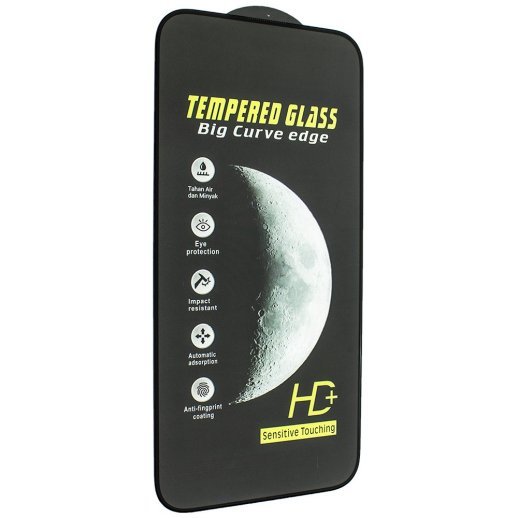 Захисне скло TEMPERED GLASS HD+ APPLE iPhone 14 PRO MAX | 15 PLUS | 16 PLUS ЧОРНИЙ
